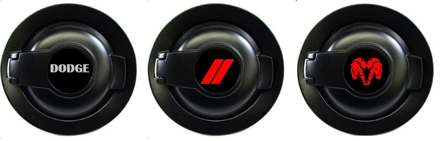 Dodge Logo Fuel Door Decal 08-up Dodge Challenger